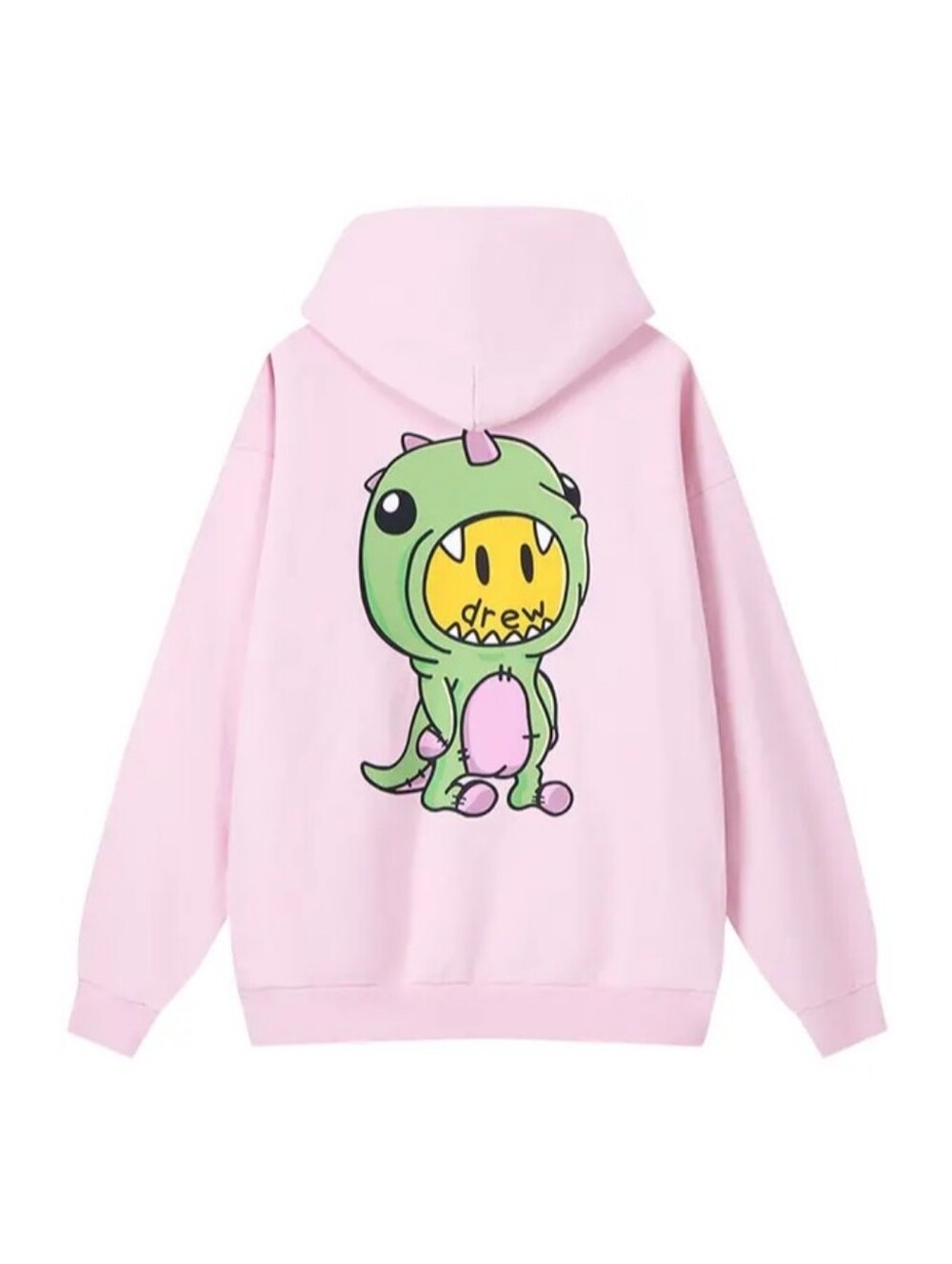Drew House Dino-Drew Zip-Up Hoodie Pink